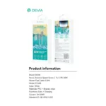 Καλώδιο Σύνδεσης USB 2.0 Devia EC688 Woven USB C σε USB C PD 60W 1.5m Extreme Λευκό | Shopin.gr