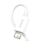 Καλώδιο Σύνδεσης USB 2.0 Baseus Superior Series USB A σε Lightning 12W 2.4A 1m Λευκό | Shopin.gr