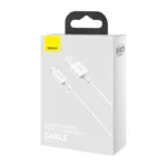 Καλώδιο Σύνδεσης USB 2.0 Baseus Superior Series USB A σε Lightning 12W 2.4A 1m Λευκό | Shopin.gr