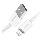 Καλώδιο Σύνδεσης USB 2.0 Baseus Superior Series USB A σε Lightning 12W 2.4A 2m Λευκό | Shopin.gr
