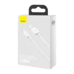 Καλώδιο Σύνδεσης USB 2.0 Baseus Superior Series USB A σε Lightning 12W 2.4A 2m Λευκό | Shopin.gr