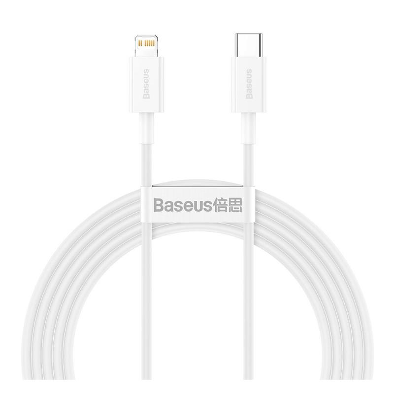 Καλώδιο Σύνδεσης USB 2.0 Baseus Superior Series USB C σε Lightning 20W 1m Λευκό | Shopin.gr