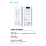 Καλώδιο Σύνδεσης USB 2.0 Devia EC325 Woven USB C σε USB C PD 60W 1m Smart Μπλε | Shopin.gr