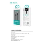 Καλώδιο Σύνδεσης USB 2.0 Devia EC645 USB C σε Lightning PD 27W 1m Gracious Μαύρο | Shopin.gr