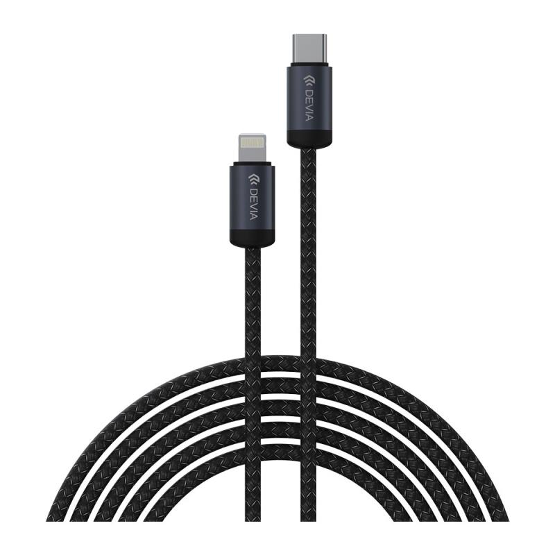 Καλώδιο Σύνδεσης USB 2.0 Devia EC645 USB C σε Lightning PD 27W 1m Gracious Μαύρο | Shopin.gr