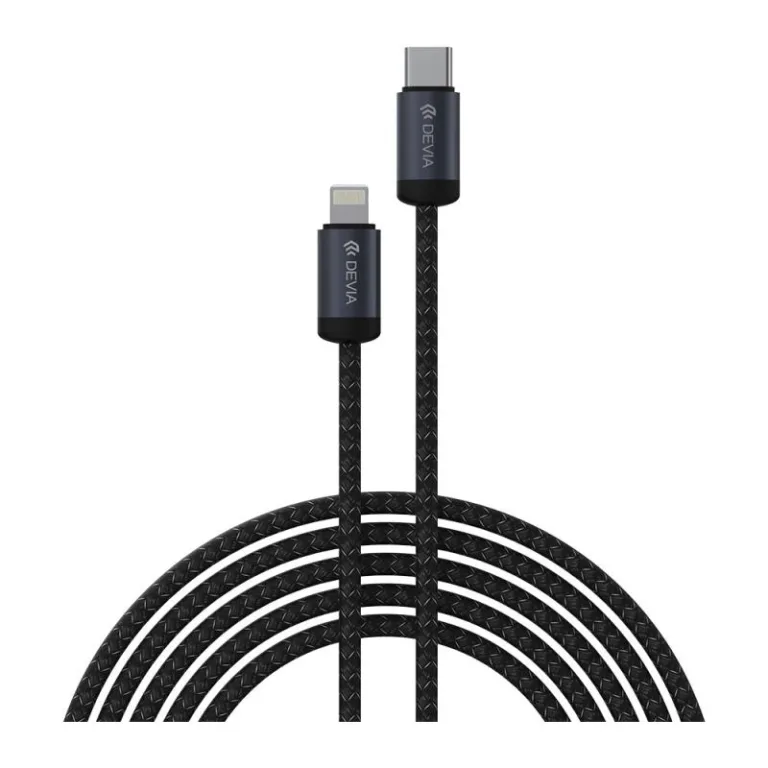 Καλώδιο Σύνδεσης USB 2.0 Devia EC645 USB C σε Lightning PD 27W 1m Gracious Μαύρο | Shopin.gr