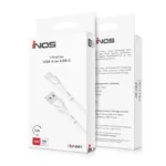 Καλώδιο Σύνδεσης USB 2.0 inos UltraCon USB A σε USB C 15W 1m Λευκό | Shopin.gr