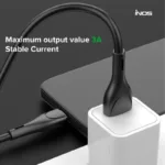 Καλώδιο Σύνδεσης USB 2.0 inos UltraCon USB A σε USB C 15W 1m Λευκό | Shopin.gr
