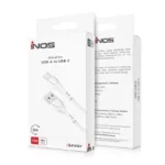 Καλώδιο Σύνδεσης USB 2.0 inos UltraCon USB A σε USB C 12W 2m Λευκό | Shopin.gr