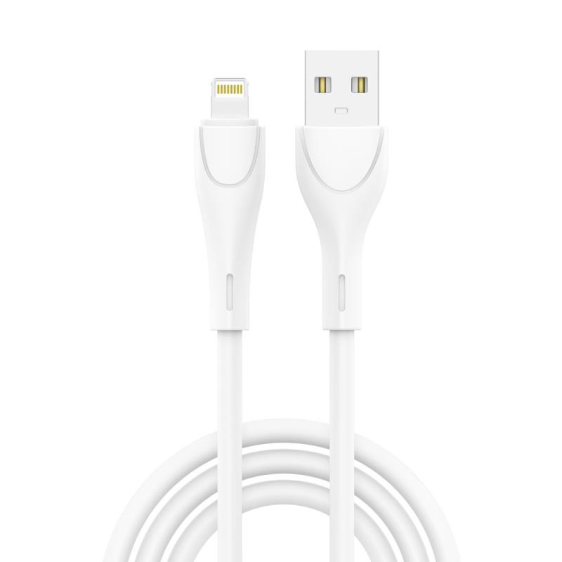 Καλώδιο Σύνδεσης USB 2.0 inos UltraCon USB A σε Lightning 12W 1m Λευκό | Shopin.gr