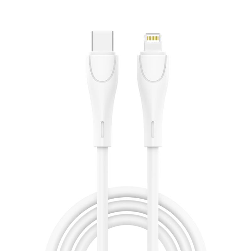 Καλώδιο Σύνδεσης USB 2.0 inos UltraCon USB C σε Lightning 20W 1m Λευκό | Shopin.gr