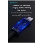 Καλώδιο Σύνδεσης USB 2.0 Devia EC652 USB C σε USB C PD 240W 2m Extreme Μαύρο | Shopin.gr