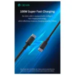 Καλώδιο Σύνδεσης USB 2.0 Devia EC317 USB C σε USB C PD 100W 1.5m Smart Μαύρο | Shopin.gr