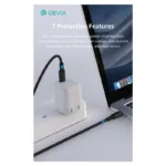 Καλώδιο Σύνδεσης USB 2.0 Devia EC317 USB C σε USB C PD 100W 1.5m Smart Μαύρο | Shopin.gr