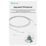 Καλώδιο Σύνδεσης USB 2.0 Devia EC404 2 σε 1 USB C σε USB C & Lightning PD 60W & 27W 1.2m Smart Λευκό | Shopin.gr