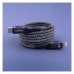 Καλώδιο Σύνδεσης USB 2.0 Maxlife MXUC-11 Magnetic Nylon USB C σε Lightning 27W 1m Μαύρο | Shopin.gr