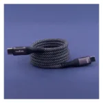 Καλώδιο Σύνδεσης USB 2.0 Maxlife MXUC-11 Magnetic Nylon USB C σε USB C 100W 1m Μαύρο | Shopin.gr