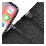 Καλώδιο Σύνδεσης USB 2.0 Baseus Cafule USB A σε Lightning 12W 2.4A 1m Μαύρο-Γκρι | Shopin.gr