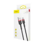 Καλώδιο Σύνδεσης USB 2.0 Baseus Cafule USB A σε USB C 15W 3A 1m Μαύρο-Κόκκινο | Shopin.gr