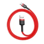 Καλώδιο Σύνδεσης USB 2.0 Baseus Cafule USB A σε USB C 18W 3A 1m Κόκκινο | Shopin.gr