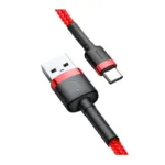 Καλώδιο Σύνδεσης USB 2.0 Baseus Cafule USB A σε USB C 18W 3A 1m Κόκκινο | Shopin.gr