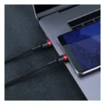 Καλώδιο Σύνδεσης USB 2.0 Baseus Cafule USB C σε USB C Flash PD 60W 1m Μαύρο-Κόκκινο | Shopin.gr
