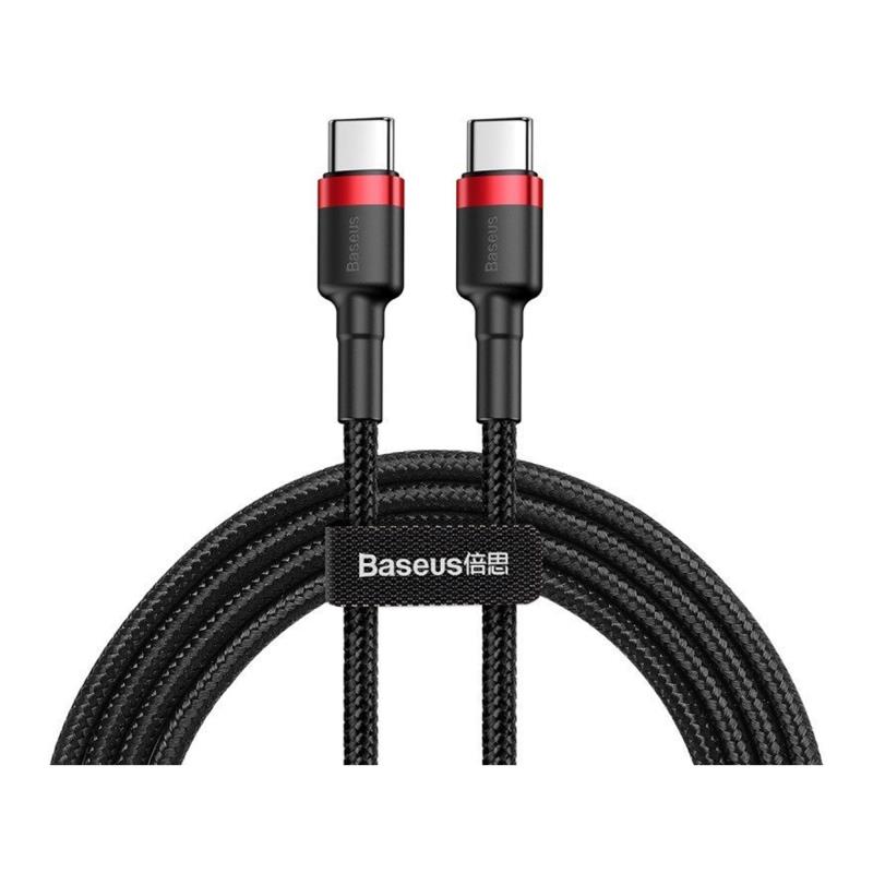 Καλώδιο Σύνδεσης USB 2.0 Baseus Cafule USB C σε USB C Flash PD 60W 1m Μαύρο-Κόκκινο | Shopin.gr
