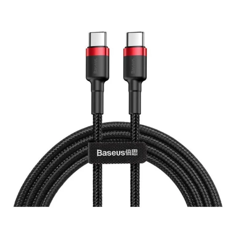 Καλώδιο Σύνδεσης USB 2.0 Baseus Cafule USB C σε USB C Flash PD 60W 1m Μαύρο-Κόκκινο | Shopin.gr