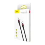 Καλώδιο Σύνδεσης USB 2.0 Baseus Cafule USB C σε USB C Flash PD 60W 2m Μαύρο-Κόκκινο | Shopin.gr
