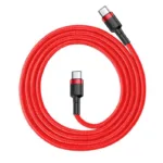Καλώδιο Σύνδεσης USB 2.0 Baseus Cafule USB C σε USB C Flash PD 60W 2m Κόκκινο | Shopin.gr