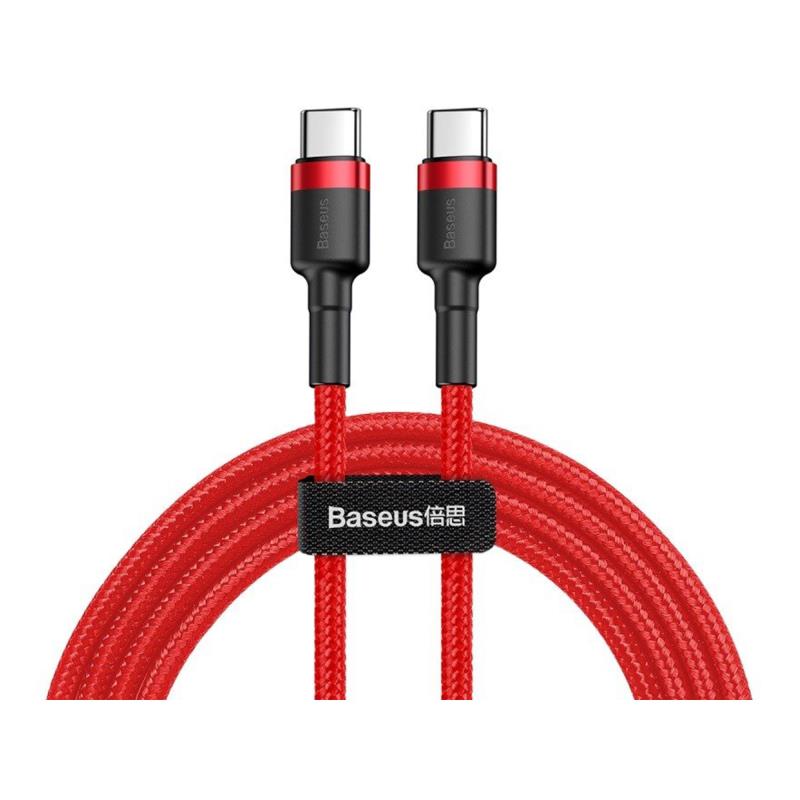 Καλώδιο Σύνδεσης USB 2.0 Baseus Cafule USB C σε USB C Flash PD 60W 2m Κόκκινο | Shopin.gr