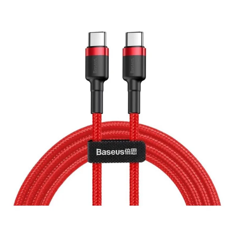 Καλώδιο Σύνδεσης USB 2.0 Baseus Cafule USB C σε USB C Flash PD 60W 2m Κόκκινο | Shopin.gr