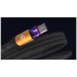 Καλώδιο Σύνδεσης USB 2.0 Hammer Magnetic Braided USB C σε USB C 100W 1m Μαύρο | Shopin.gr