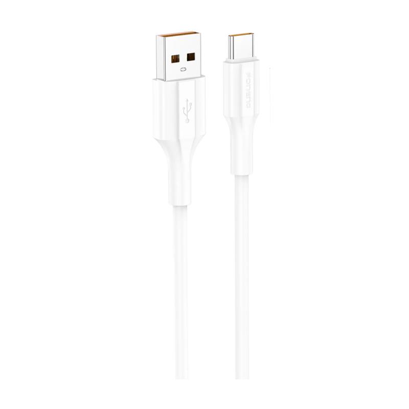 Καλώδιο Σύνδεσης USB 2.0 Foneng XS01 USB A σε USB C 3A 15W 1m Λευκό | Shopin.gr