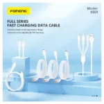 Καλώδιο Σύνδεσης USB 2.0 Foneng XS01 USB A σε Lightning 2.4A 12W 1m Λευκό | Shopin.gr