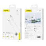 Καλώδιο Σύνδεσης USB 2.0 Foneng XS01 USB C σε USB C 60W 1m Λευκό | Shopin.gr