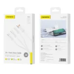 Καλώδιο Σύνδεσης USB 2.0 Foneng XS01 3in1 USB A σε Micro USB & USB C & Lightning 3A 15W 1.2m Λευκό | Shopin.gr