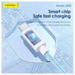 Καλώδιο Σύνδεσης USB 2.0 Foneng XS02 Braided USB C σε Lightning PD 27W 1.2m Λευκό | Shopin.gr