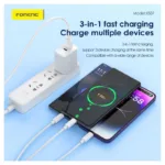 Καλώδιο Σύνδεσης USB 2.0 Foneng XS07 3 σε 1 USB A σε Micro USB & USB C & Lightning 15W 3A 1.2m Μαύρο | Shopin.gr