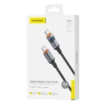 Καλώδιο Σύνδεσης USB 2.0 Foneng X116 Power Display Aluminum Alloy Braided USB C σε USB C 60W 1.2m Μαύρο | Shopin.gr