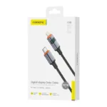 Καλώδιο Σύνδεσης USB 2.0 Foneng X116 Power Display Aluminum Alloy Braided USB C σε Lightning PD 27W 1.2m Μαύρο | Shopin.gr