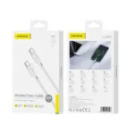 Καλώδιο Σύνδεσης USB 2.0 Foneng XS11 Braided USB C σε USB C 60W 1m Λευκό | Shopin.gr