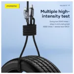 Καλώδιο Σύνδεσης USB 2.0 Foneng X119 Zinc Alloy Head Braided USB C σε Lightning PD 27W 1m Μαύρο | Shopin.gr