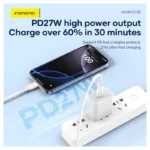 Καλώδιο Σύνδεσης USB 2.0 Foneng X120 Silicone USB C σε Lightning PD 27W 1m Λευκό | Shopin.gr