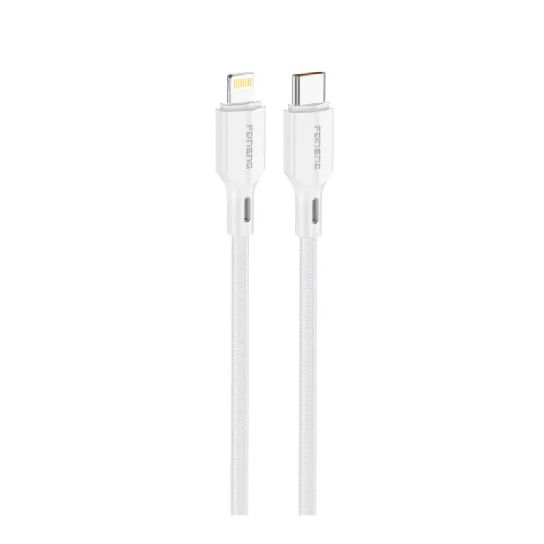 Καλώδιο Σύνδεσης USB 2.0 Foneng XS11 Braided USB C σε Lightning PD 30W 1m Λευκό | Shopin.gr