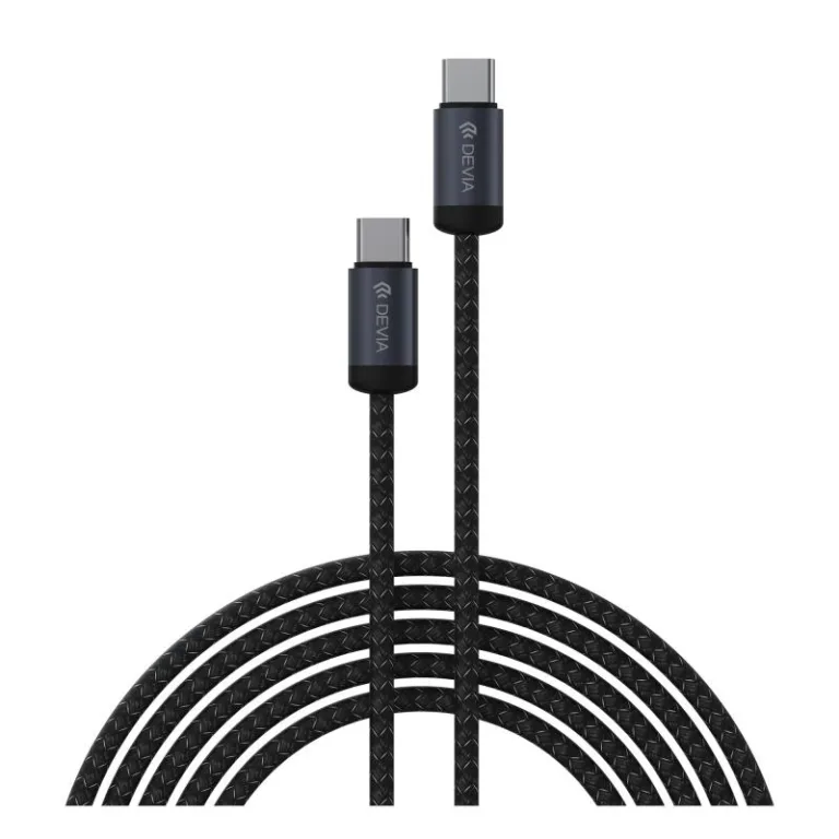 Καλώδιο Σύνδεσης USB 2.0 Devia EC646 USB C σε USB C PD 60W 3m Gracious Μαύρο | Shopin.gr