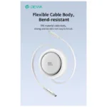 Καλώδιο Σύνδεσης USB 2.0 Devia EC317 USB C σε USB C PD 100W 1m Stretchable Pro2 Λευκό | Shopin.gr