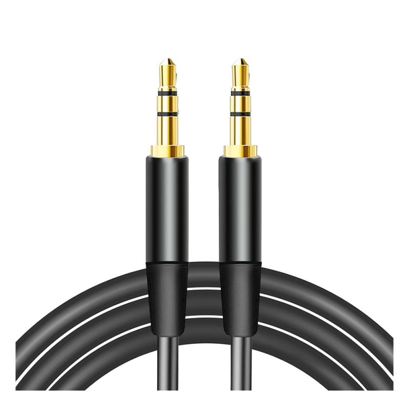 Καλώδιο Ήχου Maxlife 3.5mm/3.5mm 1m Μαύρο | Shopin.gr