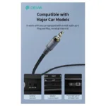 Καλώδιο Ήχου Woven Devia EC620 USB C σε 3.5mm 1m Ipure Μαύρο | Shopin.gr