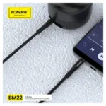 Καλώδιο Ήχου Foneng BM22 3.5mm/3.5mm 1m Μαύρο | Shopin.gr